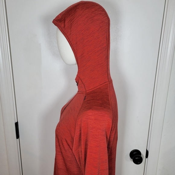 Lululemon Metal Vent Tech Hoodie Red Men's Size Medium Gym Running Jacket - Picture 6 of 13